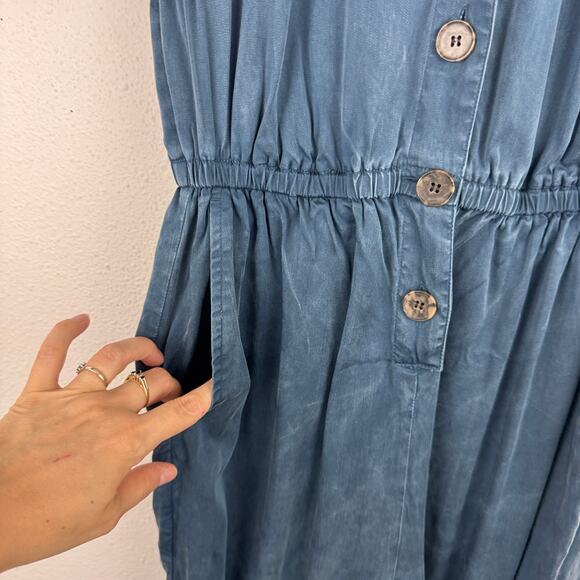 J. Crew Tencel Puff Sleeve Jumpsuit - Picture 3 of 6